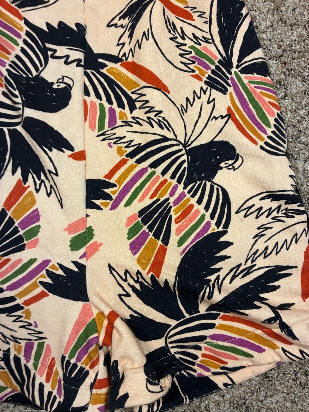 FARM Rio “colorful birds flying in air” Printed Romper - Picture 5 of 15